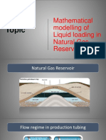 Topic: Mathematical Modelling of Liquid Loading in Natural Gas Reservoir