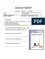 Evaluación Lectura Complementaria Amigos Del Alma