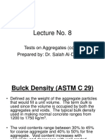 Lecture No. 8: Tests On Aggregates (Cont.) Prepared By: Dr. Salah Al-Dulaijan