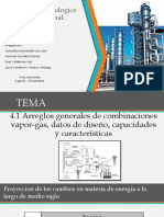 4.1 Arreglos Generales de Combinaciones Vapor-Gas, Datos de Diseño, Capacidades y Características