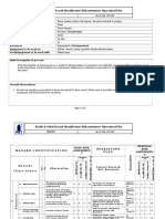 Health & Safety Hazard Identification/ Risk Assessment/ Operational Plan