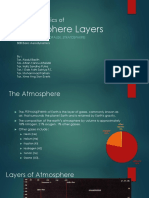 Characteristics Of: Atmosphere Layers