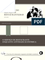 Execução Do Serviço de Restaurante