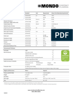 Technical Datasheet Natura (3Mm) : Characteris C Standard Unit Requirement Values From Manufacturing Controls