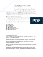 Chemical Engineering Process Design: Mody and Marchildon: Chapter 16 Mixing and Agitation