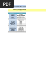 Conditionally Formatting Data: Examples and Guidelines: Worksheet Rule Type