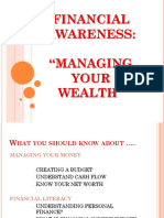 Resource Speaker - Financial Awareness