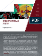 HAYNES AND BOONE, OIL PATCH BANKRUPTCY MONITOR March 31, 2018