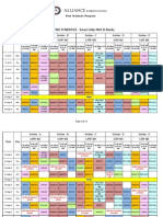 Term I Schedule