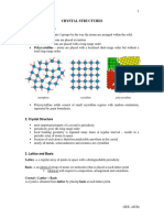 Crystal Structures: 1. Structure of Solids