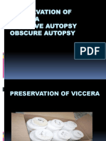 Preservation of Viccera