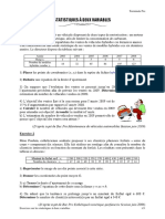 Exercices Statistique A Deux Variables Terminale Pro Secteur C PDF