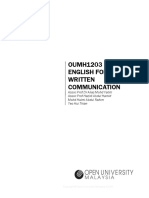 OUMH1203 English For Written Communication PDF