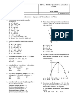 Lista de Funções Do Segundo Grau