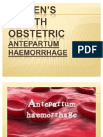 Antepartum Haemorrhage