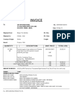 Invoice - Packing List SATI