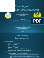 Case Report Peripartum Cardiomyopathy: Presented By: Dede Achmad Basofi, S. Ked I 111 12 011