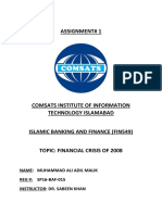 Assignment# 1: Name: Muhammad Ali Adil Malik REG #: SP16-BAF-015 Instructor: Dr. Sabeen Khan