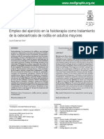 Empleo Del Ejercicio en La Fi Sioterapia Como Tratamiento de La Osteoartrosis de Rodilla en Adultos Mayores