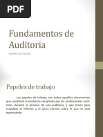 Fundamentos de Auditoria - Hojas de Trabajo