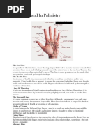 Lines of Hand in Palmistry: The Sun Line