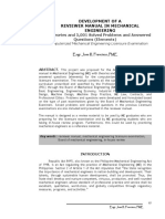 Development of A Reviewer Manual in Mechanical Engineering With Theories and 5,001 Solved Problems and Answered Questions (Elements) : For Computerized Mechanical Engineering Licensure Examination PDF