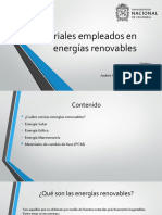 Materiales Empleados en Energías Renovables