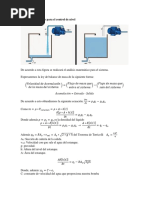 Análisis Matemático para El Control de Nivel