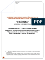 Bases de Licitacion Publica para El Mejoramiento de La Videna - 2012