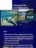 Site Selection For Dams Reservoirs Original