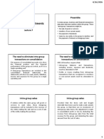 Intra-Group Adjustments: Preamble