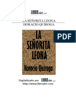 Quiroga, Horacio - La Señorita Leona