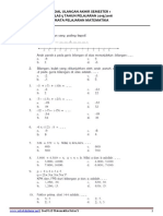 Soal UAS Matematika Kelas 5 Semester 1