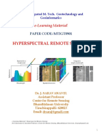 E-Learning Material: Hyperspectral Remote Sensing