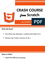 HTML 5 Crash Course