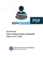 Computer Graphics and Multimedia 