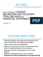 Supplement Bt12203 Journal, Ledger, Trial Balance Financial Statements