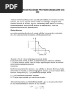 Unidad II Representacion de Proyectos Medieante Una Red