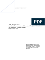 Functional Requirements and Concepts of Frequency Converter's Oil Application Control Program