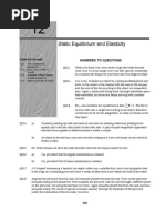 Static Equilibrium and Elasticity: Answers To Questions