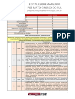 Edital Pge MS Esquematizado - Proposto Pelo @aprovacaopge PDF