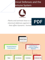 Plants and Animals Have A Variety of Chemical Defenses Against Infections That Affect Dynamic Homeostasis