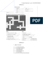 Level 1 Unit 3 Handout