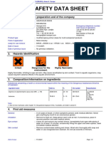 Safety Data Sheet: Identification of The Preparation and of The Company 1