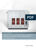 GEAFOL Cast Resin Transformers in Protective Housings With An Air Water Cooling System en