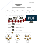 Prueba de Diagnóstico 1º Básico Matemática