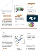 Folleto Sobre El Sistema General de Seguridad Social en Colombia