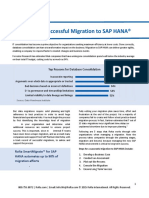 5 Steps For A Successful Migration To SAP HANA®: Top Reasons For Database Consolidation