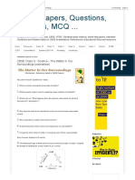 CBSE Papers, Questions, Answers, MCQ .CBSE Class 9 - Science - The Matter in Our Surroundings (Worksheet)