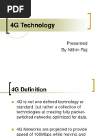 4G Technology: Presented by Nithin Raj